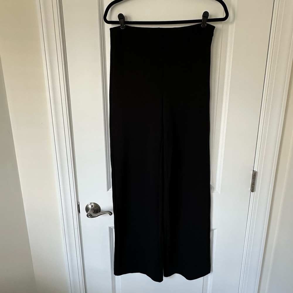 Ann Taylor Black High Rise Side Zip Pants